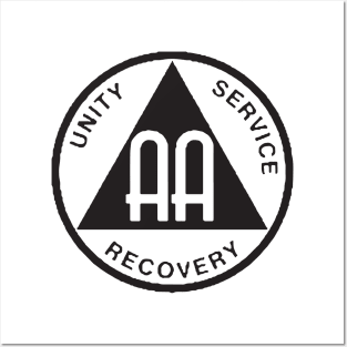 Alcoholics Anonymous Recovery Sober - Sober Since - AA Tribute - aa Alcohol - Recovery Tribute - sober aa sobriety addiction recovery narcotics anonymous addiction drugs mental health Posters and Art